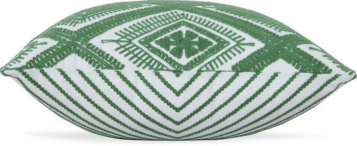 Bellvale Pillow in Green/White