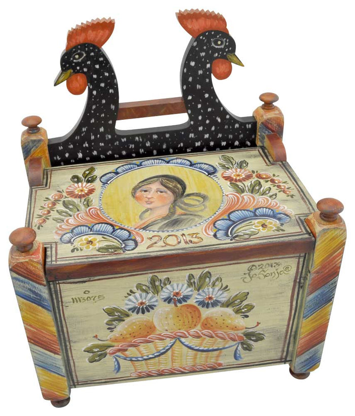 Black Rooster Salt Box - JP3265