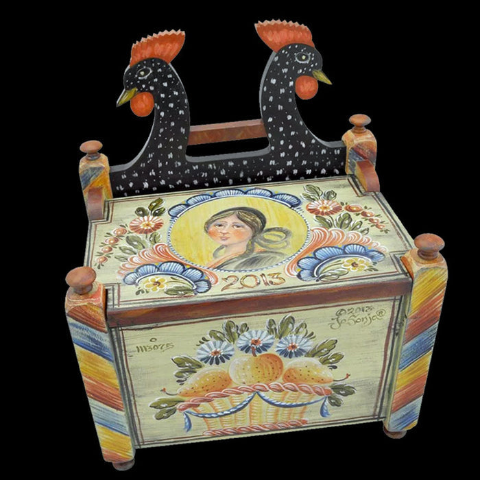 Black Rooster Salt Box - JP3265