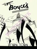 Boyce's Des Moines 1930s/40s Menu Art