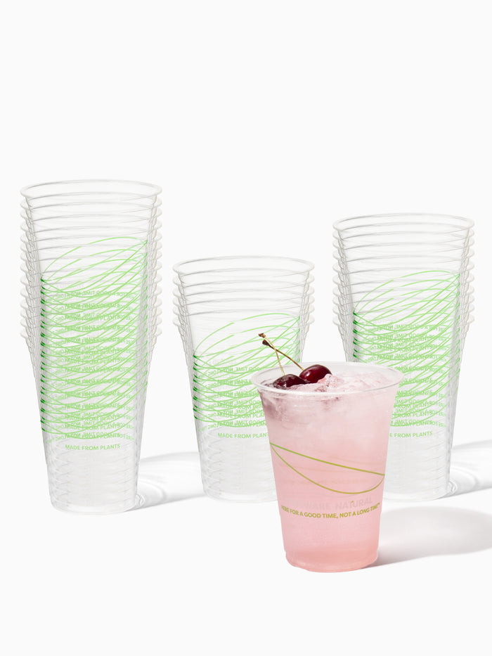 BPI Compostable Print - NATURAL 16oz Classic Cup 98mm