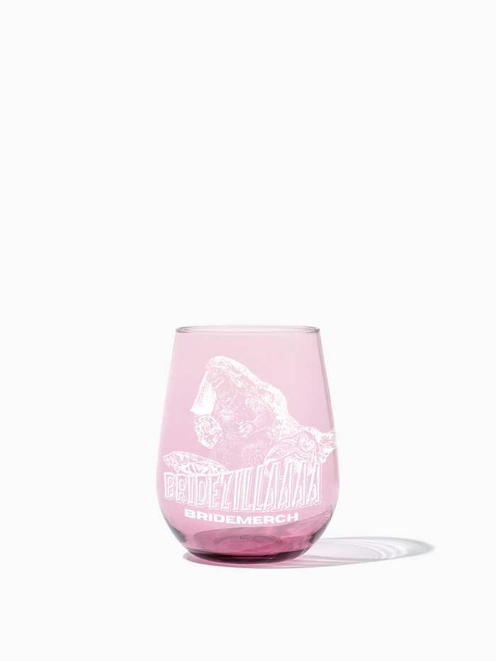 Bridezilla - Tossware × BRIDEMERCH - RESERVE 16oz Stemless Wine Color Series Tritan™ Copolyester Glass Mixed Set - White
