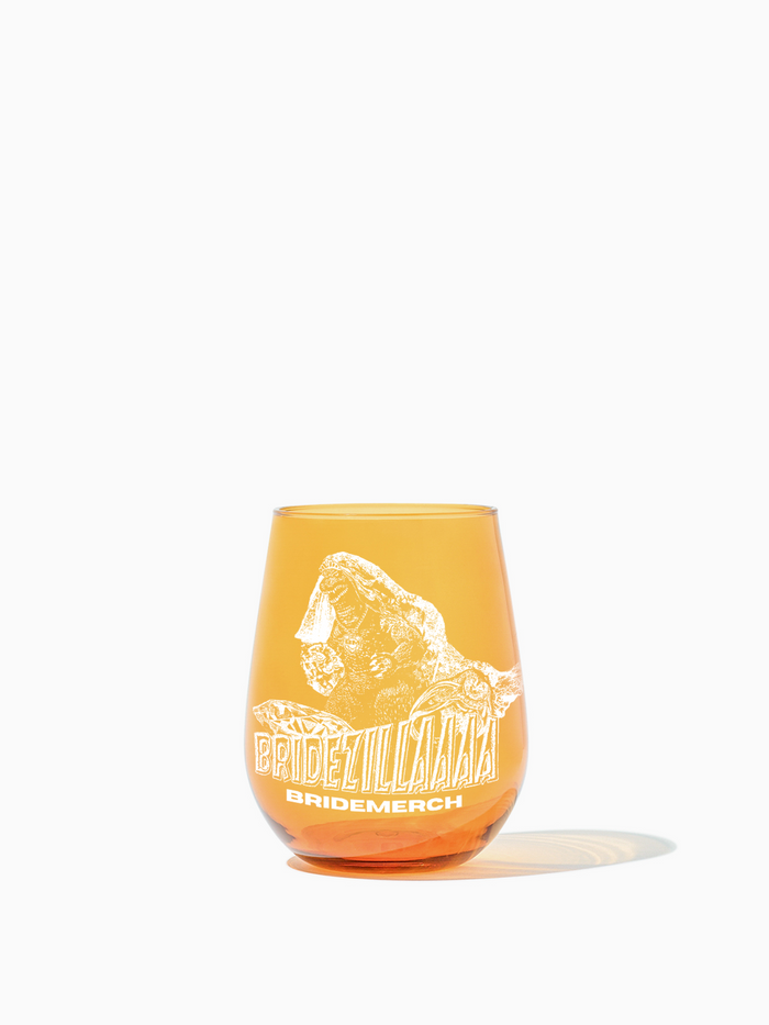 Bridezilla - Tossware × BRIDEMERCH - RESERVE 16oz Stemless Wine Color Series Tritan™ Copolyester Glass Mixed Set - White