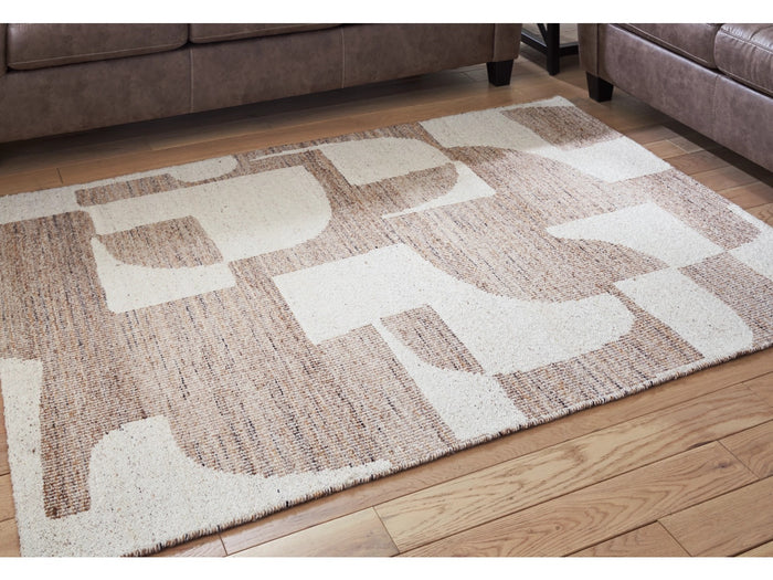 Brynnfield 5' x 7' Medium Rug in Beige/Brown
