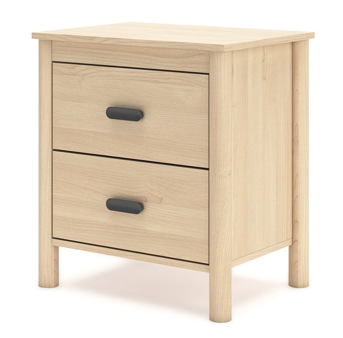 Cabinella 2 Drawer Nightstand in Tan