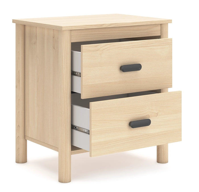 Cabinella 2 Drawer Nightstand in Tan