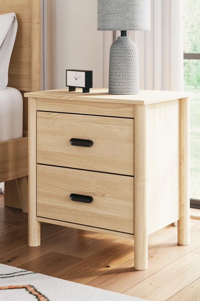 Cabinella 2 Drawer Nightstand in Tan