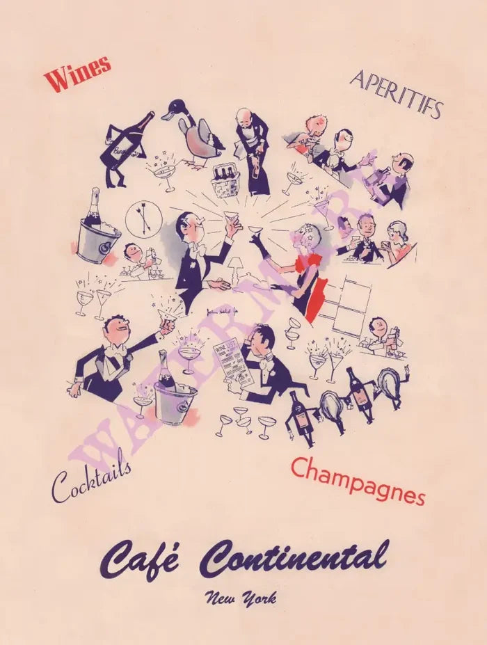 Café Continental, New York 1950s John Held Jr Cover