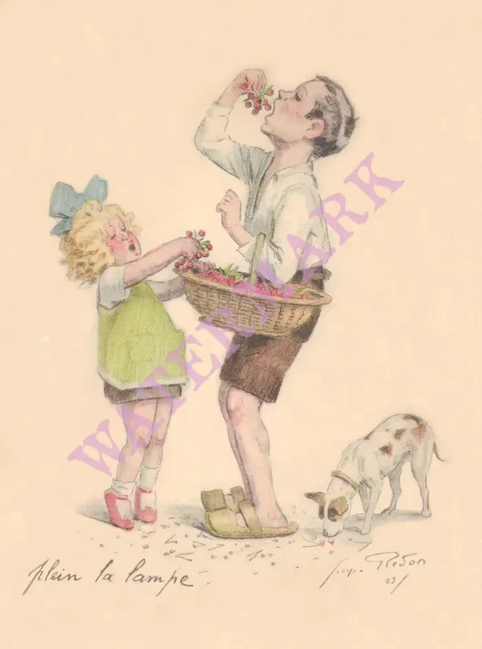 "Have your fill" Cafe de Paris, Armenonville, France 1924