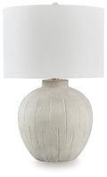 Calbert Table Lamp in Warm Gray