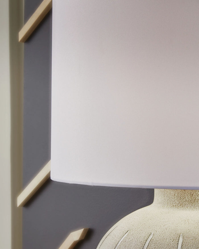 Calbert Table Lamp in Warm Gray