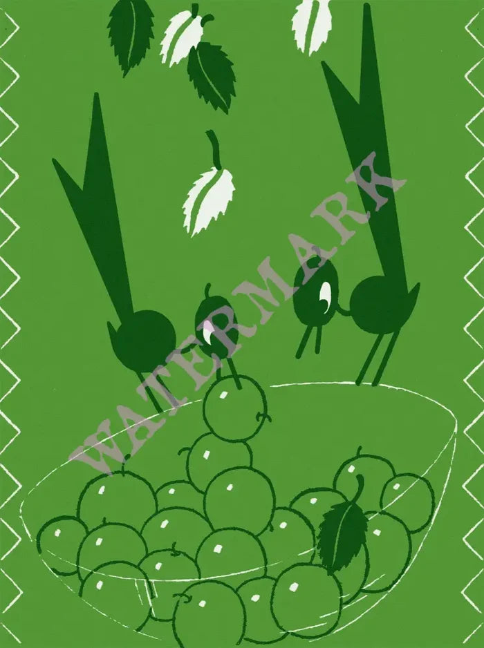 Canary Cottage, Lexington 1930s menu art