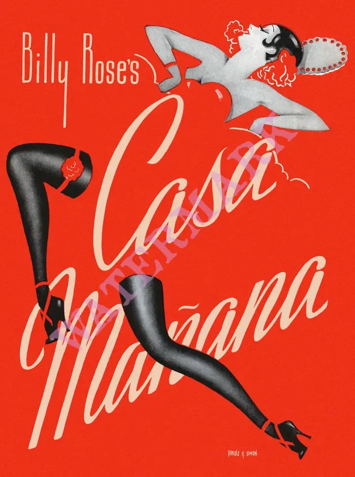 Casa  Mañana , Fort Worth 1938 Menu Art