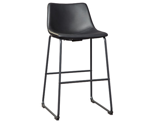 Centiar Upholstered Bar Stool in Black