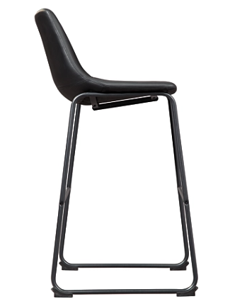 Centiar Upholstered Bar Stool in Black