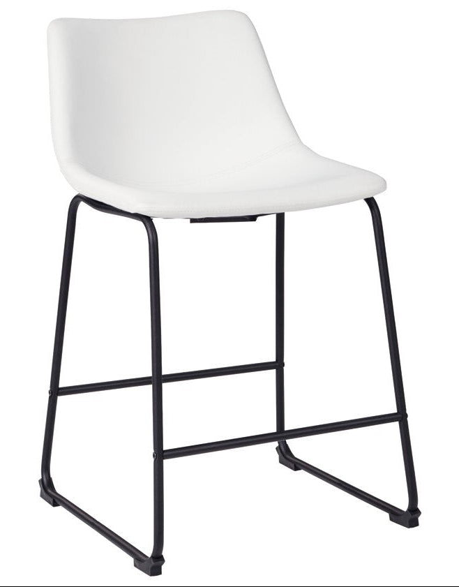 Centiar Upholstered Bar Stool in White