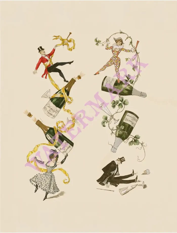Champagne Menu Card 1891-1903