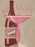 Chicago & North Western Line, 1930s Pink Version Menu Design