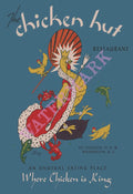 Chicken Hut, Washington D.C. 1940s Menu Art