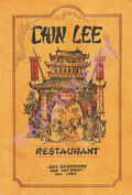 Harley Spiller Chinese Menu Collection Chin Lee New York 1930s menu art