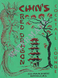 Chin's Red Dragon, Buffalo, 1950s Menu Art