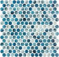 Circle Atai 12"x12" Glass Mosaic