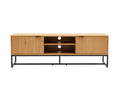 Claro 59" TV Stand in Oak/Black