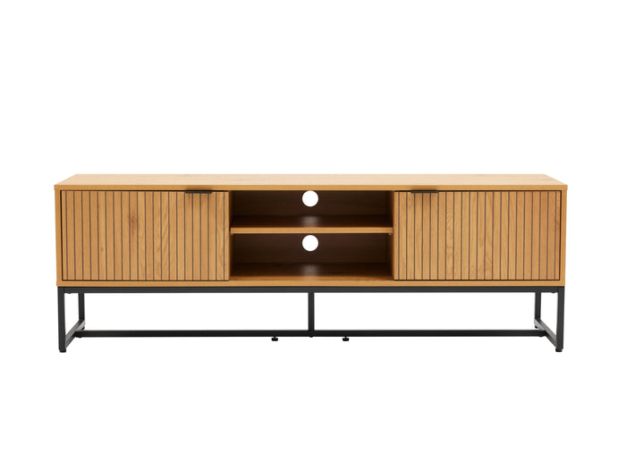 Claro 59" TV Stand in Oak/Black