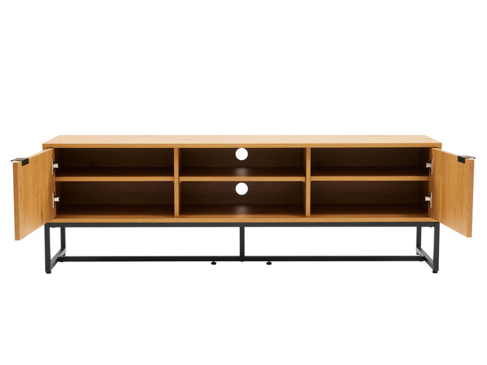 Claro 59" TV Stand in Oak/Black