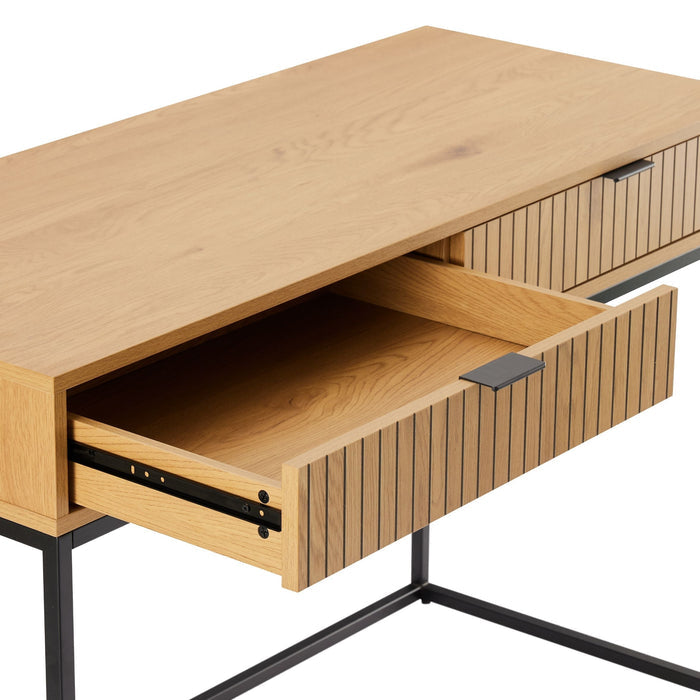 Claro Work Desk in Oak/Black