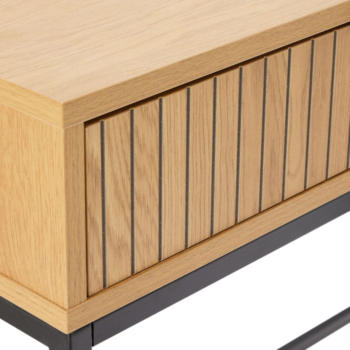 Claro Work Desk in Oak/Black