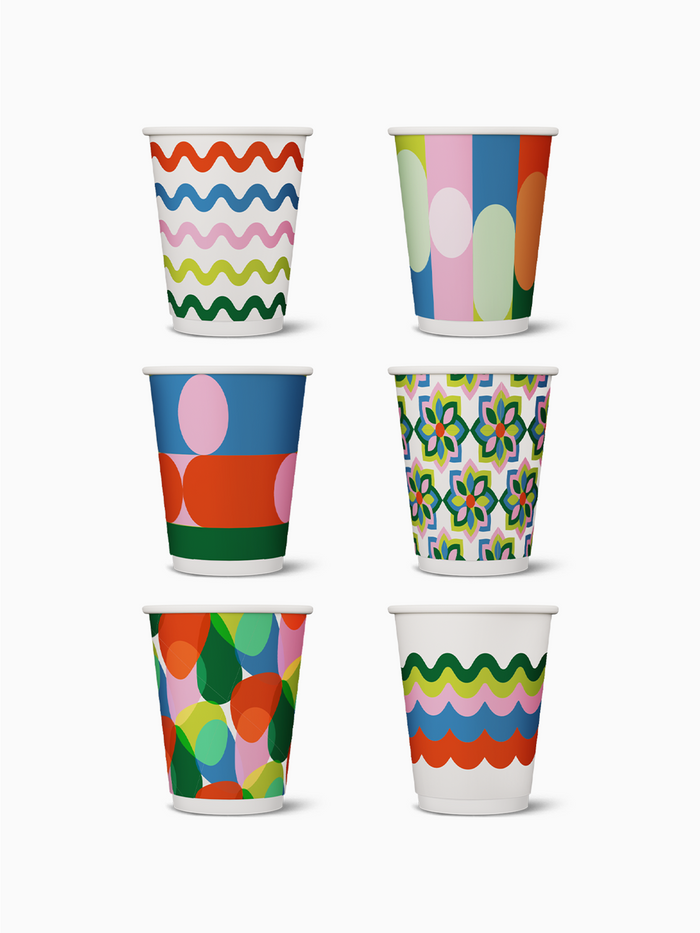Color Party - Go 12oz Double Wall Paper Cup
