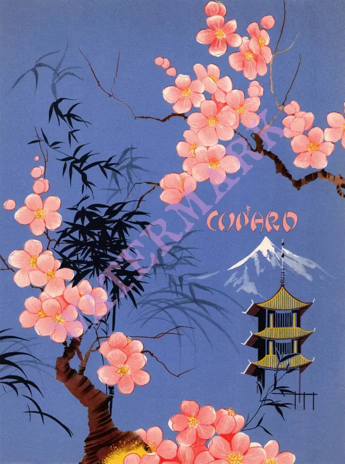 Cunard Royal Mail Ship Caronia, 1954 Menu Art