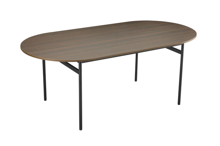 Davia Dining Table in Smoked Oak