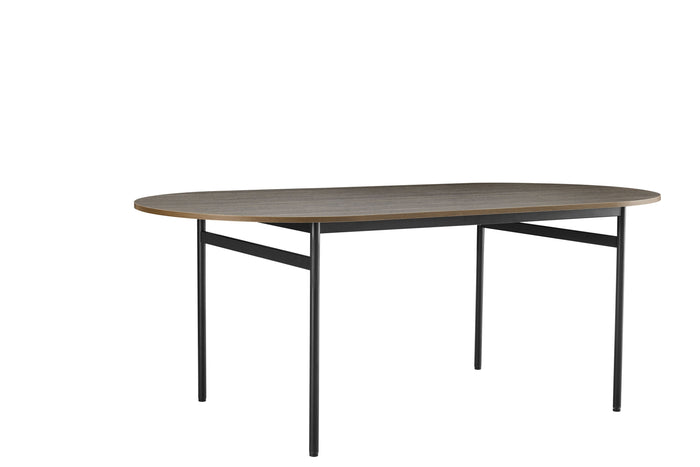 Davia Dining Table in Smoked Oak