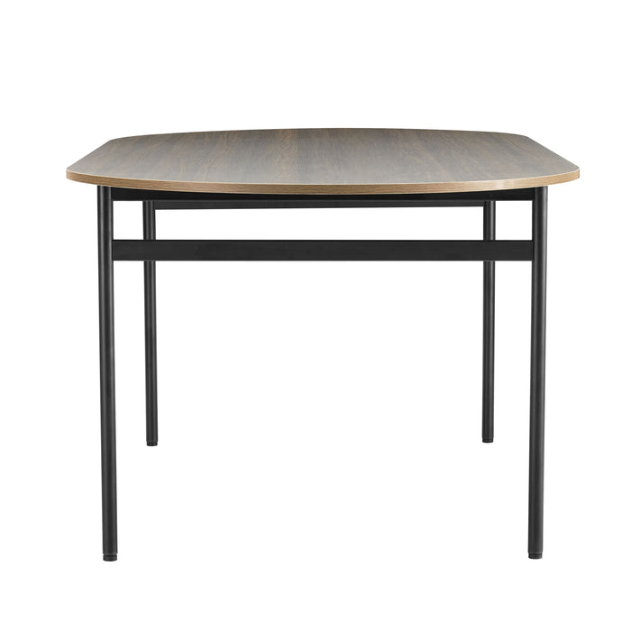 Davia Dining Table in Smoked Oak