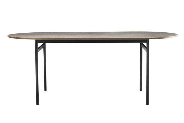 Davia Dining Table in Smoked Oak