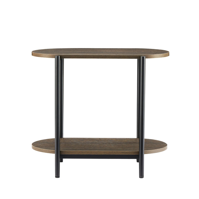 Davia Side Table in Smoked Oak