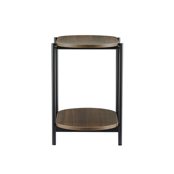 Davia Side Table in Smoked Oak