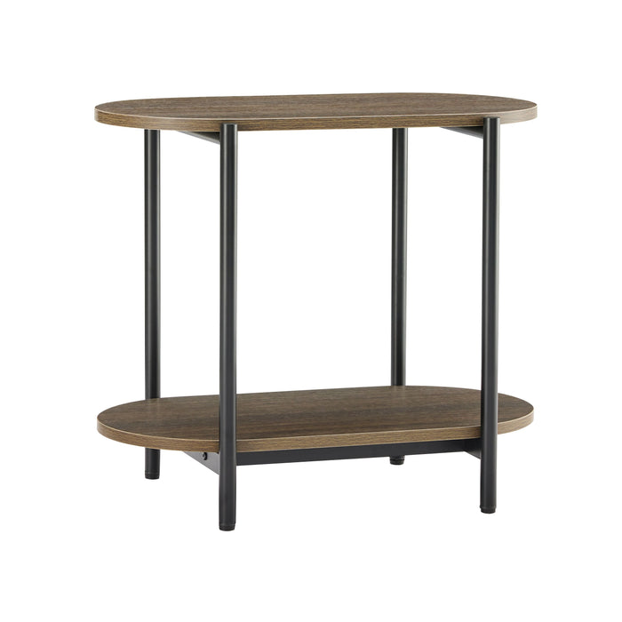 Davia Side Table in Smoked Oak