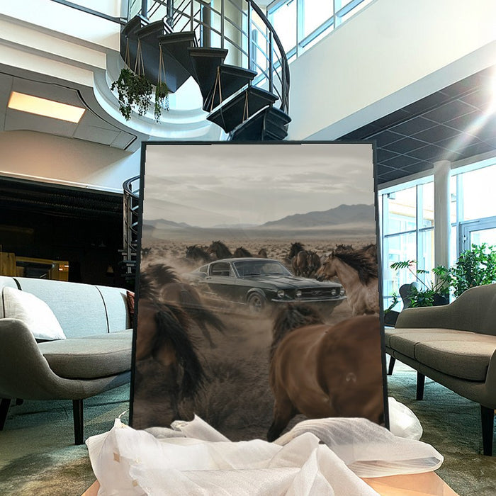 Desert Mustangs — Art Print Vertical #04