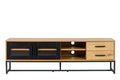 Diana 63" TV Stand in Oak/Black