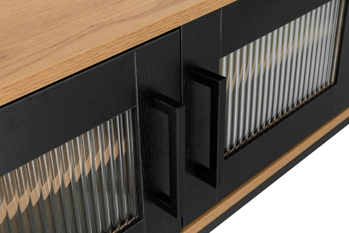 Diana 63" TV Stand in Oak/Black