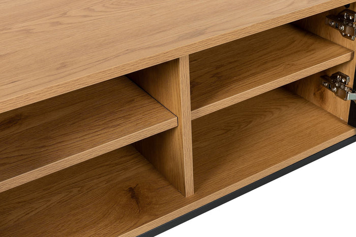 Diana 63" TV Stand in Oak/Black