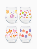 Disco Party - RESERVE 16oz Stemless Wine Tritan™ Copolyester Glass