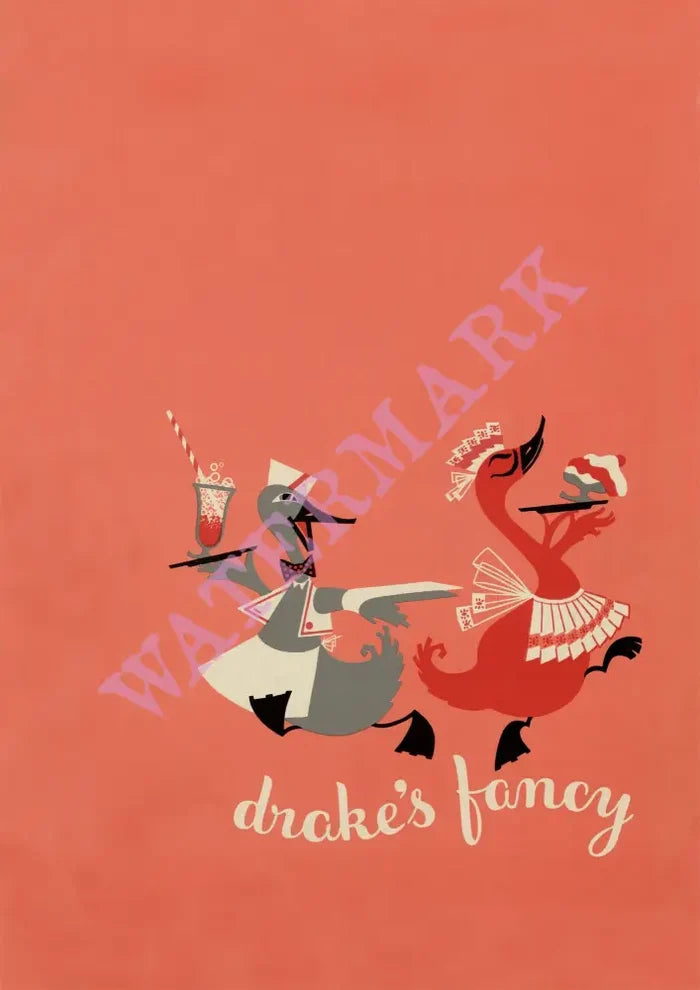 Drake's Fancy, San Francisco 1950s | Vintage Menu Art – cover art