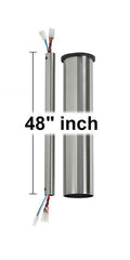 #DRM48 Minimalist Downrod in Brushed Steel