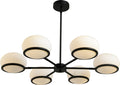 #DU31956 6 Light Pendant Light in Black