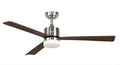 Duluth 52" Ceiling Fan in Silver/Satin Nickel