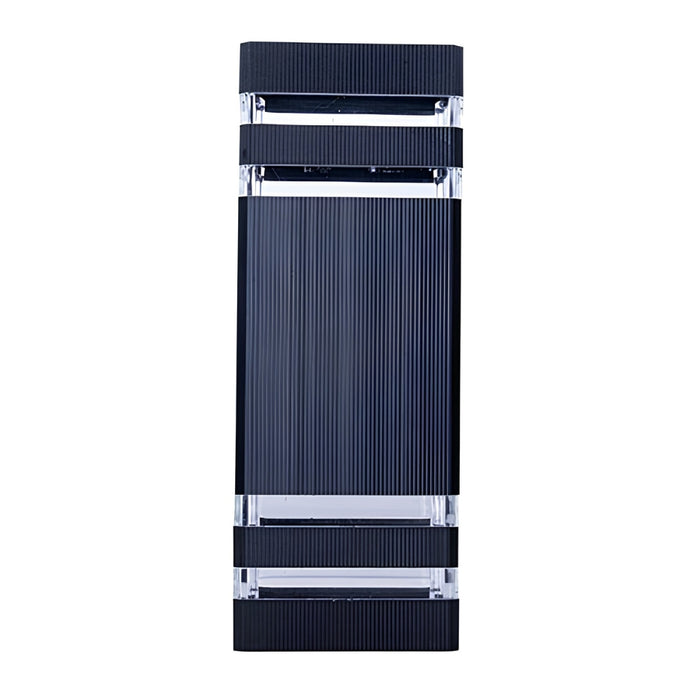 #E-30111C Outdoor 2 Light Wall Light in Black